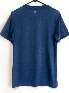 Blue Men's Short-Sleeve Casual Crewneck T-Shirt